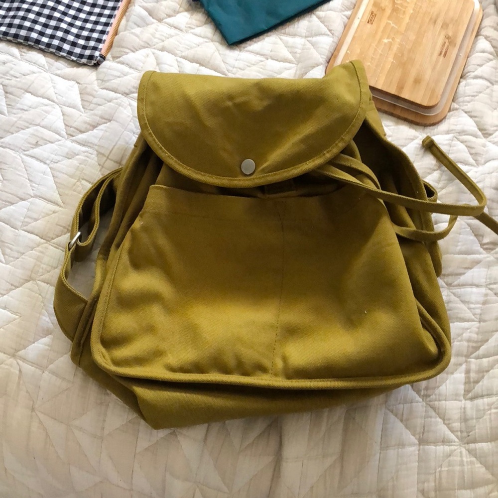 Baggu Canvas Backpack in Green